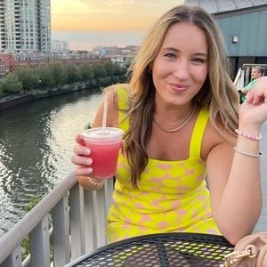 Zara Knit Floral Mini Tank Dress